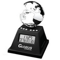 Solar Powered Moving Globe w/ Alarm Clock